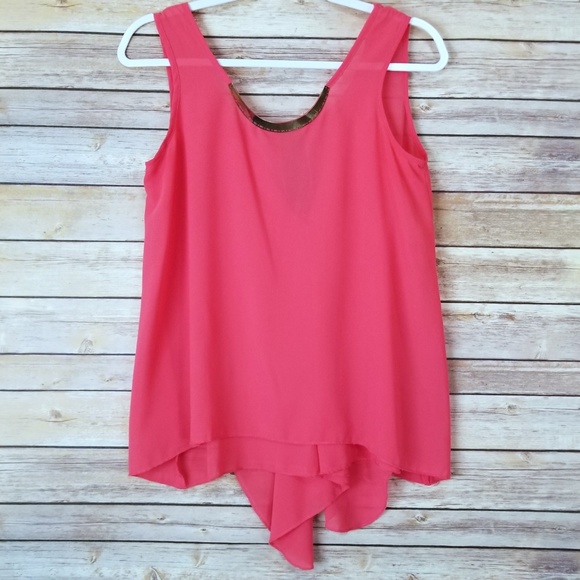 Moon Collection Sheer Boat Neck Blouse Size Large - Picture 6 of 7